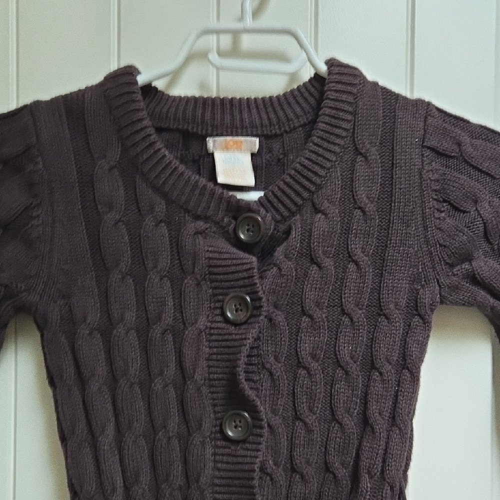 Joe Cotton Kids Children Cozy Cable Knit Cardigan with Buttons Long Sleeve